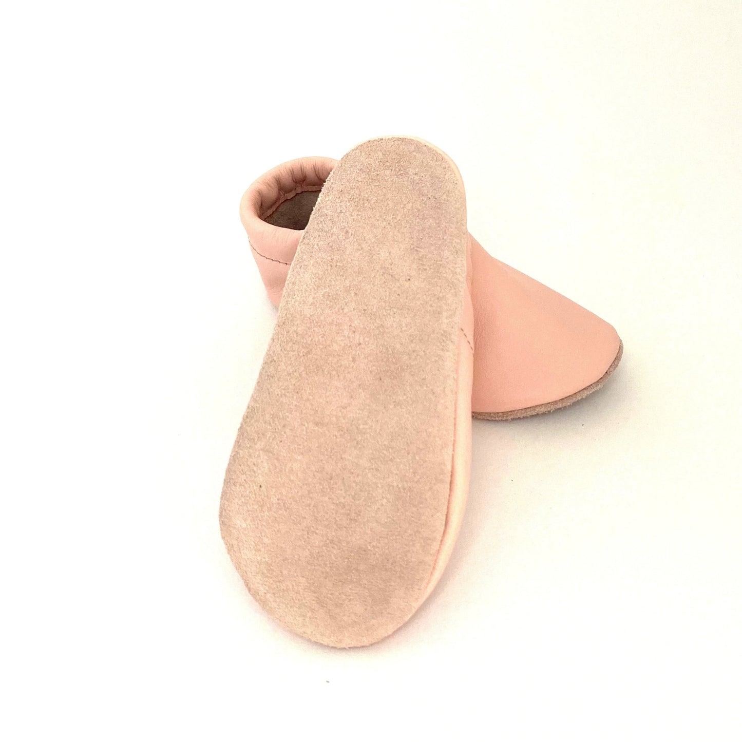 Pantau Krabbelschuh in der Farbe Rosa mit rutschfester Rauledersohle
